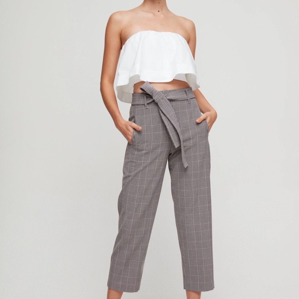 Wilfred White Flowy Crop Top